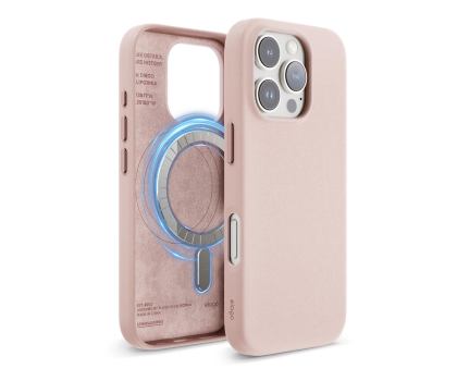 Etui do telefonów Elago Magnetic Leather do iPhone 16 Pro Lovely Pink ES16MSLE63PRO-LPK